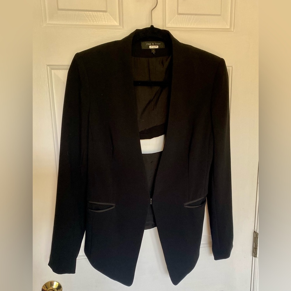 Rag & Bone black cut-out blazer